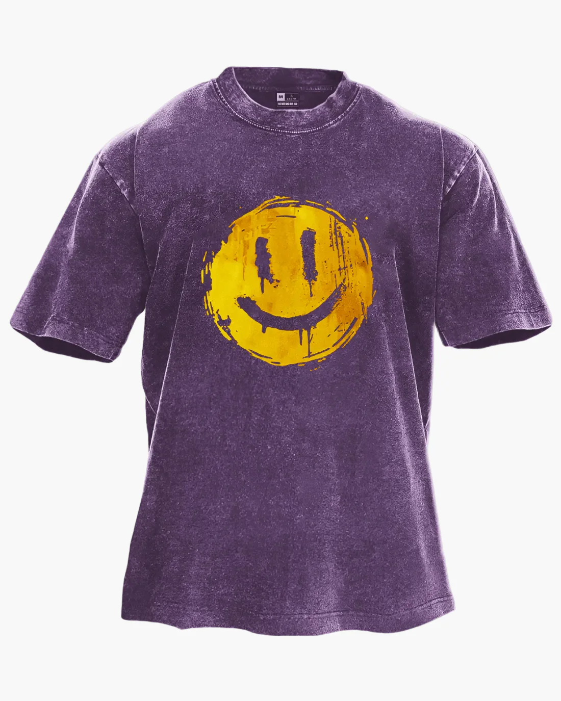 T-shirt unisexe oversize style streetwear smiley – Confort et look tendance - Image 7