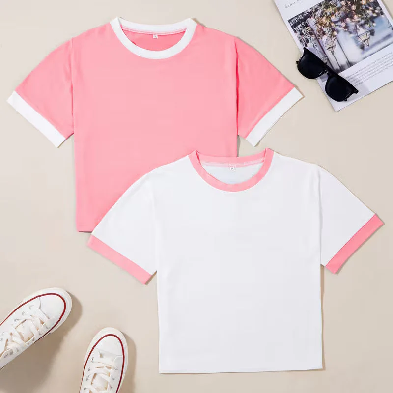 T-shirts style décontracté col rond manches courtes pour femmes - lot de 2 - Image 10