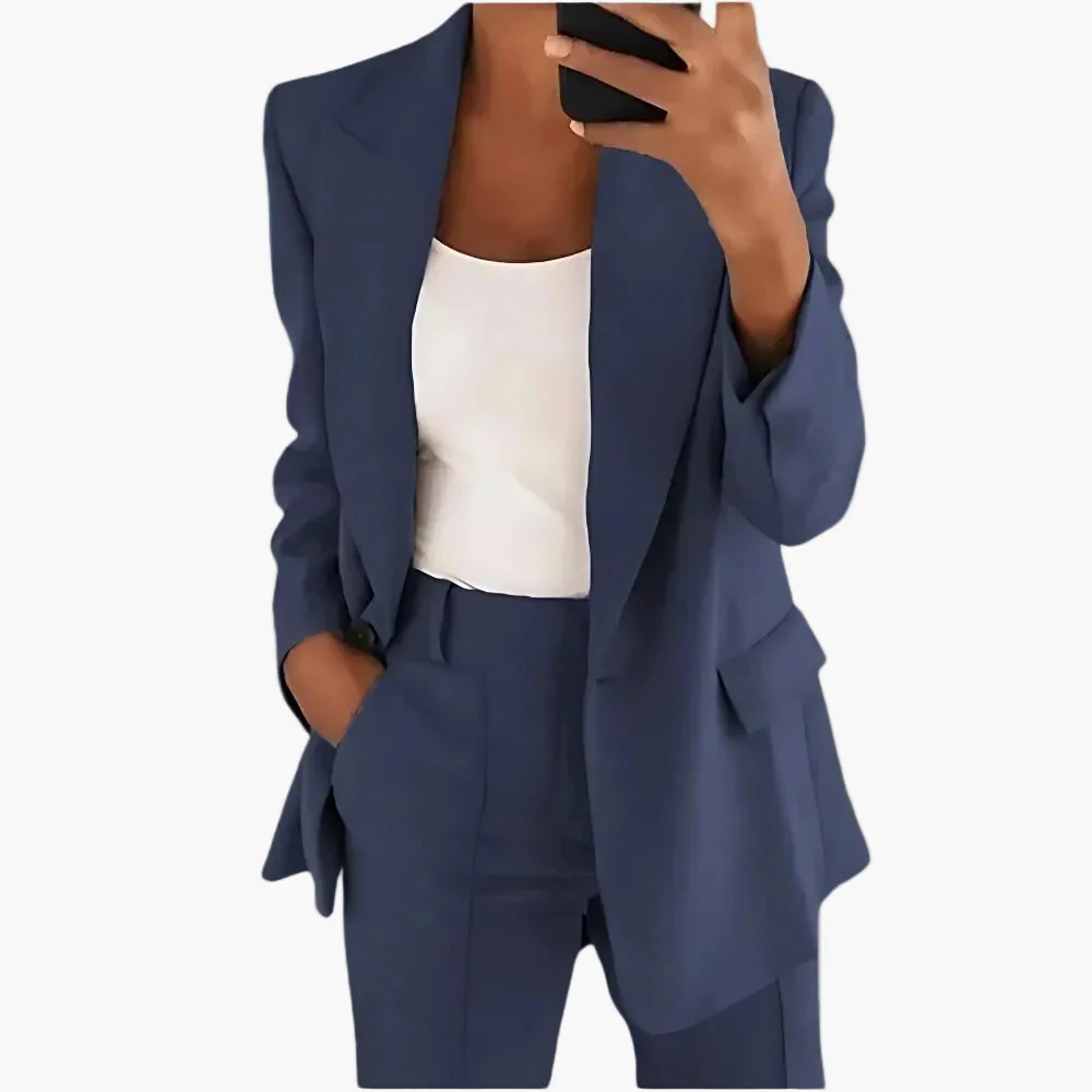 Tailleur Pantalon Femme Élégant Style Moderne pour Bureau et Occasions Spéciales - Image 2