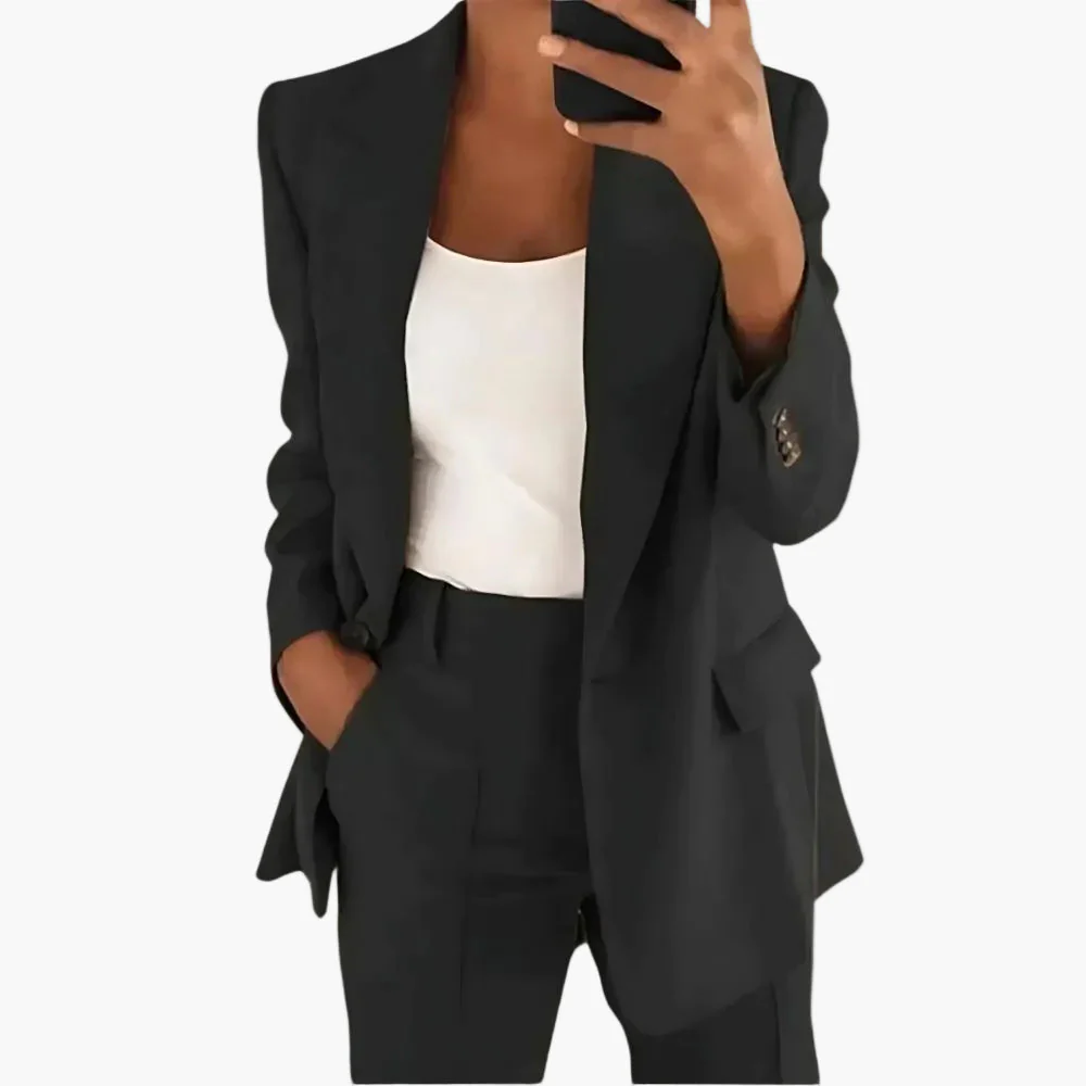 Tailleur Pantalon Femme Élégant Style Moderne pour Bureau et Occasions Spéciales - Image 3