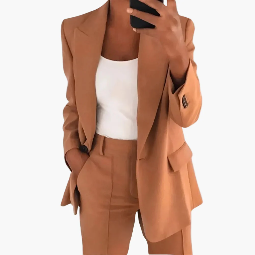 Tailleur Pantalon Femme Élégant Style Moderne pour Bureau et Occasions Spéciales - Image 5