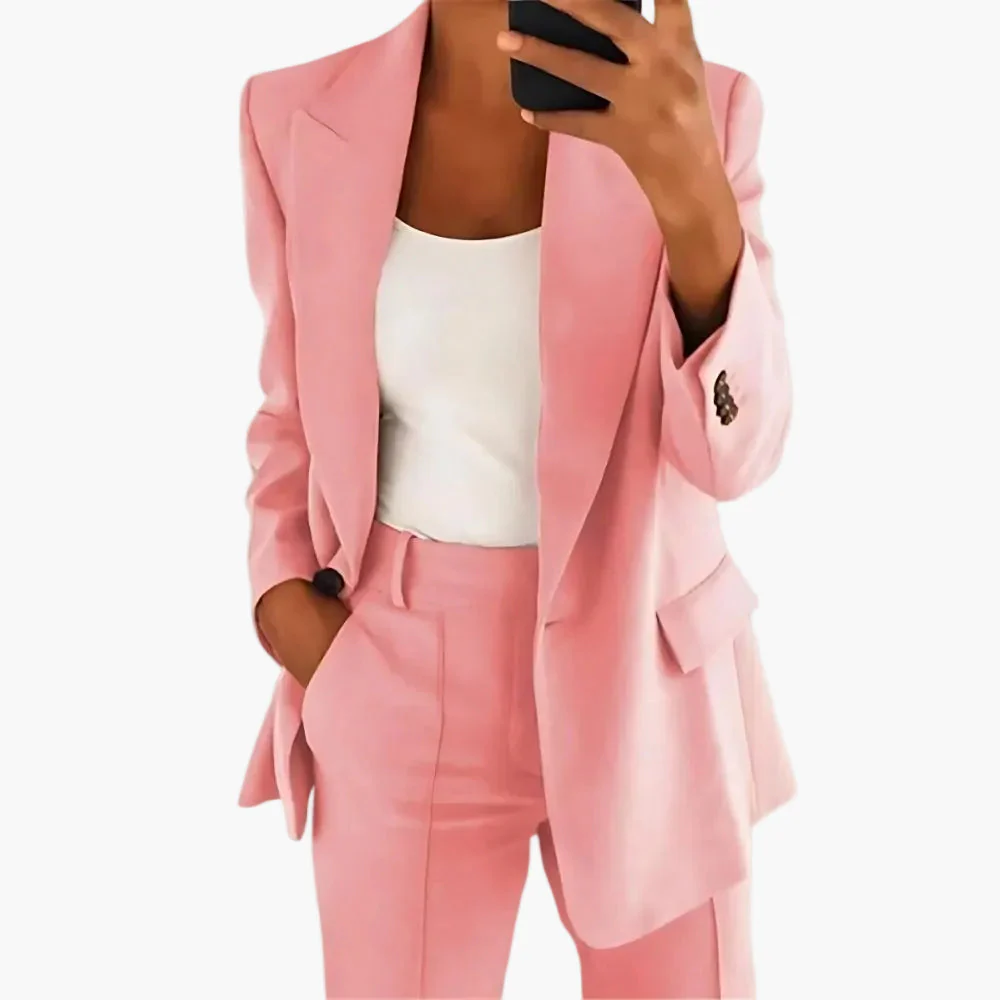 Tailleur Pantalon Femme Élégant Style Moderne pour Bureau et Occasions Spéciales - Image 6