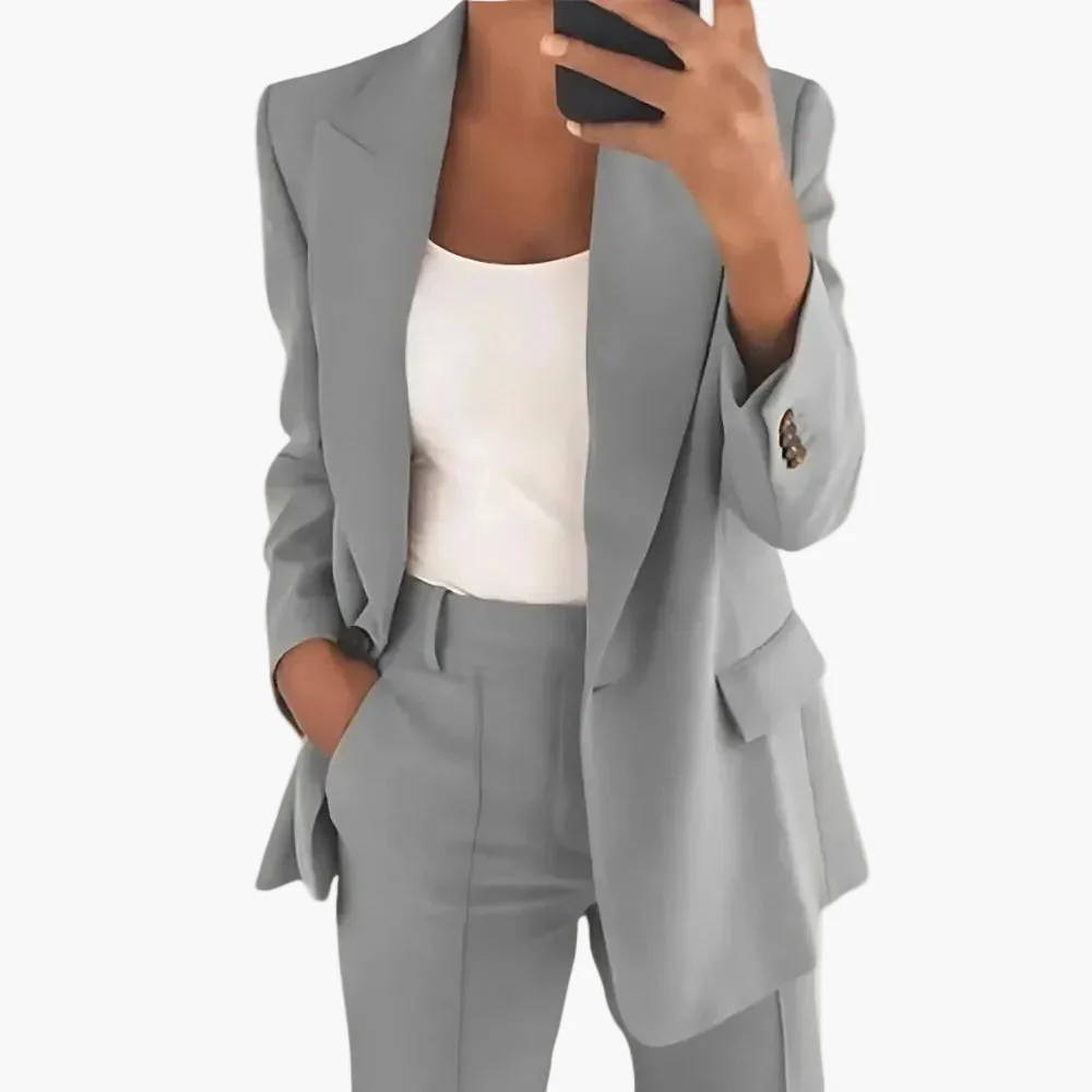 Tailleur Pantalon Femme Élégant Style Moderne pour Bureau et Occasions Spéciales - Image 7
