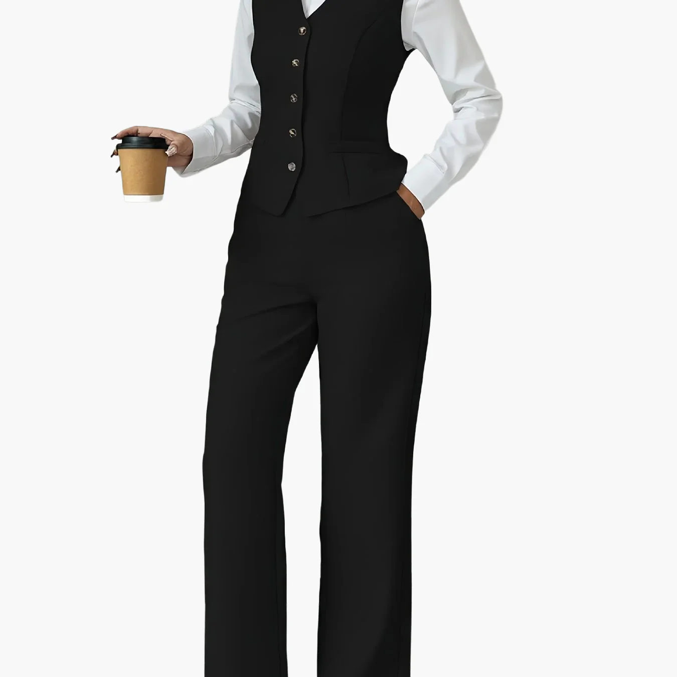 Tailleur Pantalon Femme Élégant Style Professionnel pour Bureau et Réunions - Image 7