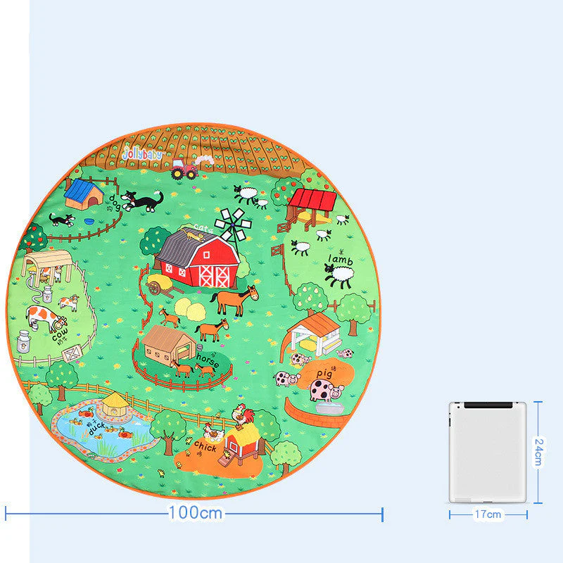 Tapis d'Éveil Jungle pour Bébé – Tapis de Jeu Éducatif avec Animaux en Peluche – Mixte - Image 2