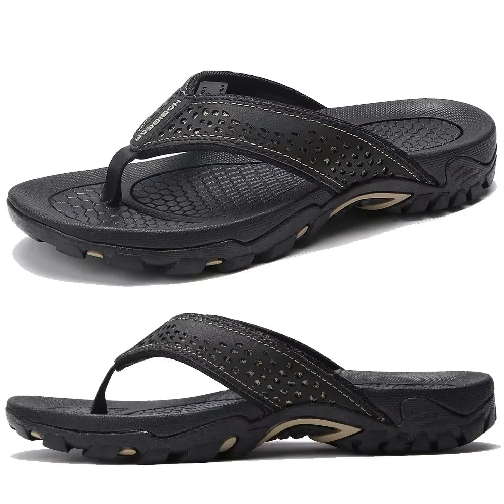 Tongs de sport homme avec soutien de la voûte plantaire – Sandales confort pour marche, plage et activités extérieures - Image 14