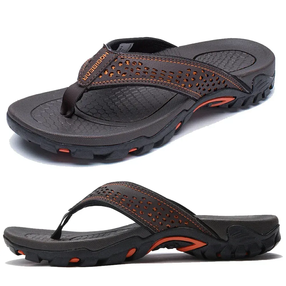 Tongs de sport homme avec soutien de la voûte plantaire – Sandales confort pour marche, plage et activités extérieures - Image 16