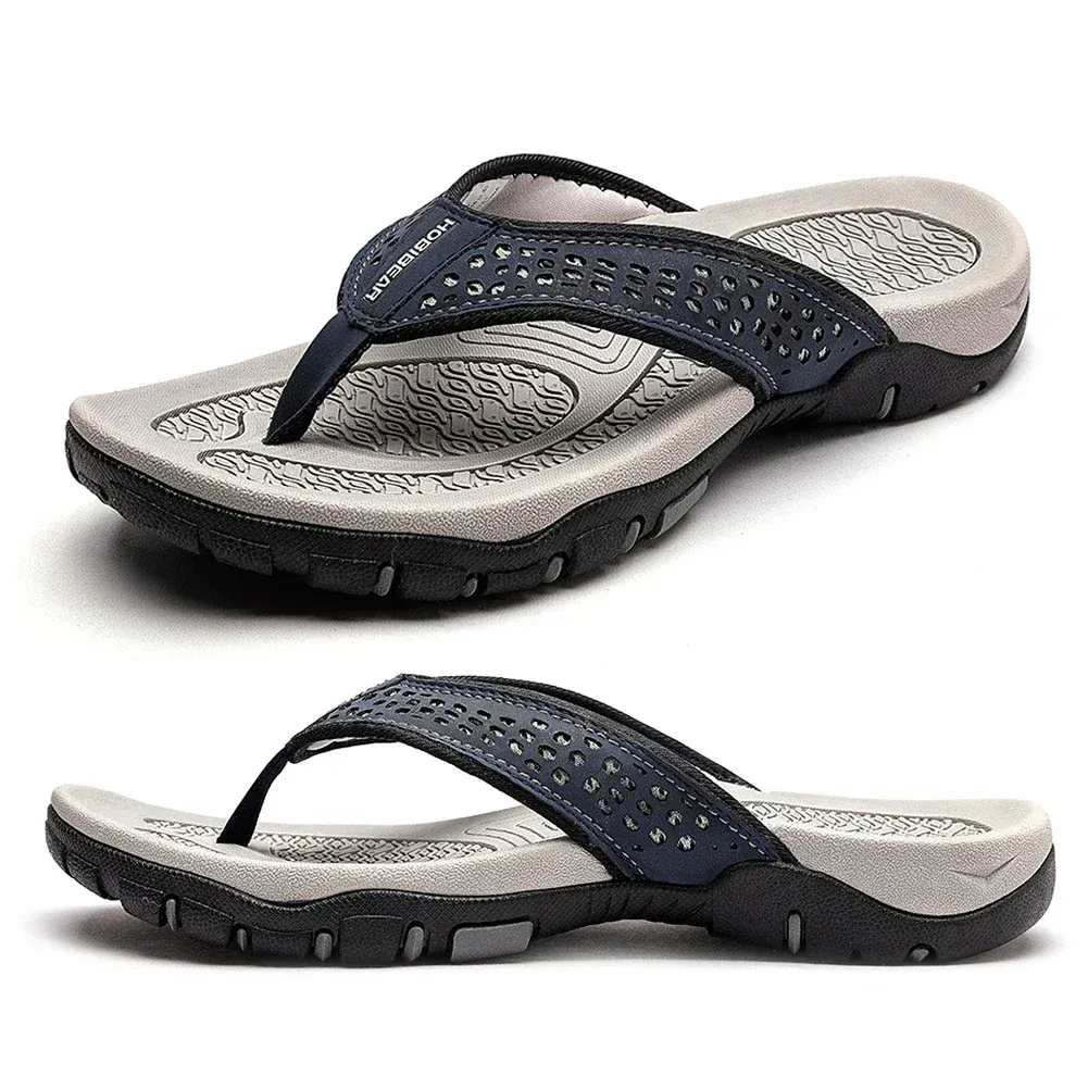 Tongs de sport homme avec soutien de la voûte plantaire – Sandales confort pour marche, plage et activités extérieures - Image 18