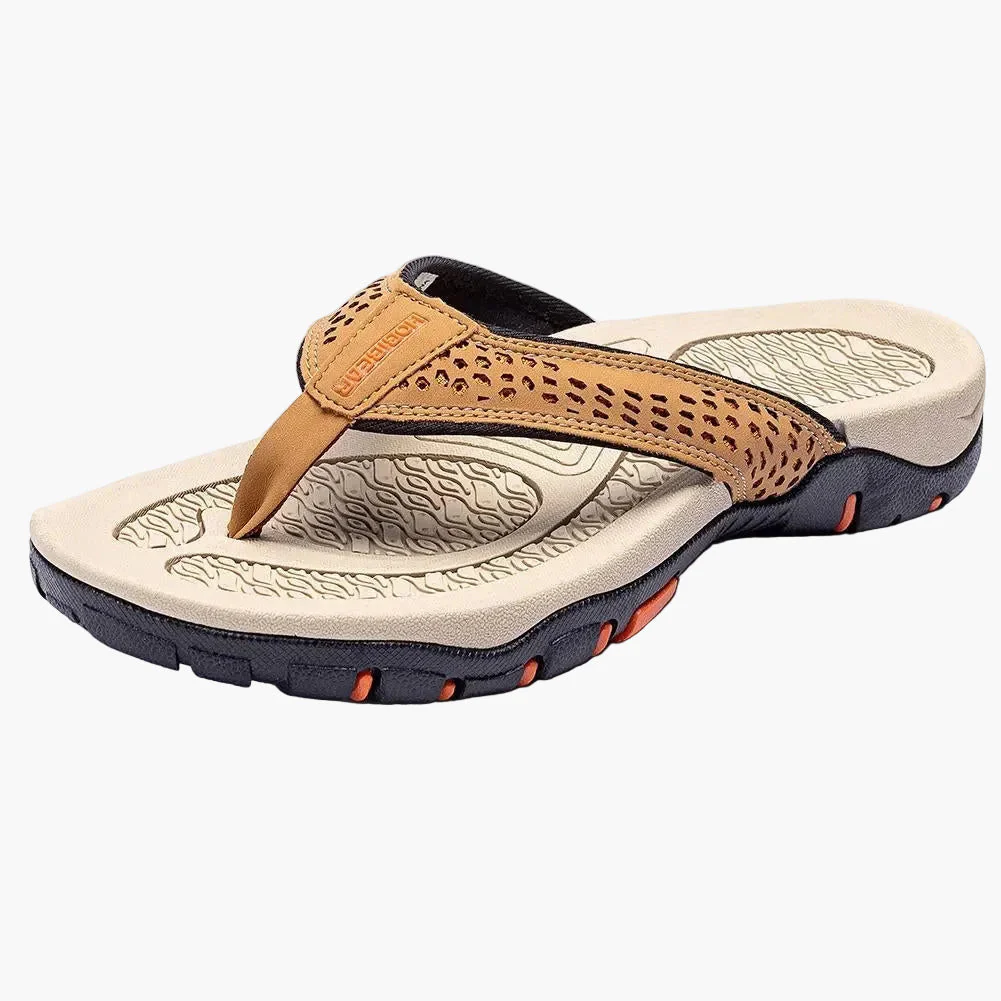 Tongs de sport homme avec soutien de la voûte plantaire – Sandales confort pour marche, plage et activités extérieures - Image 2