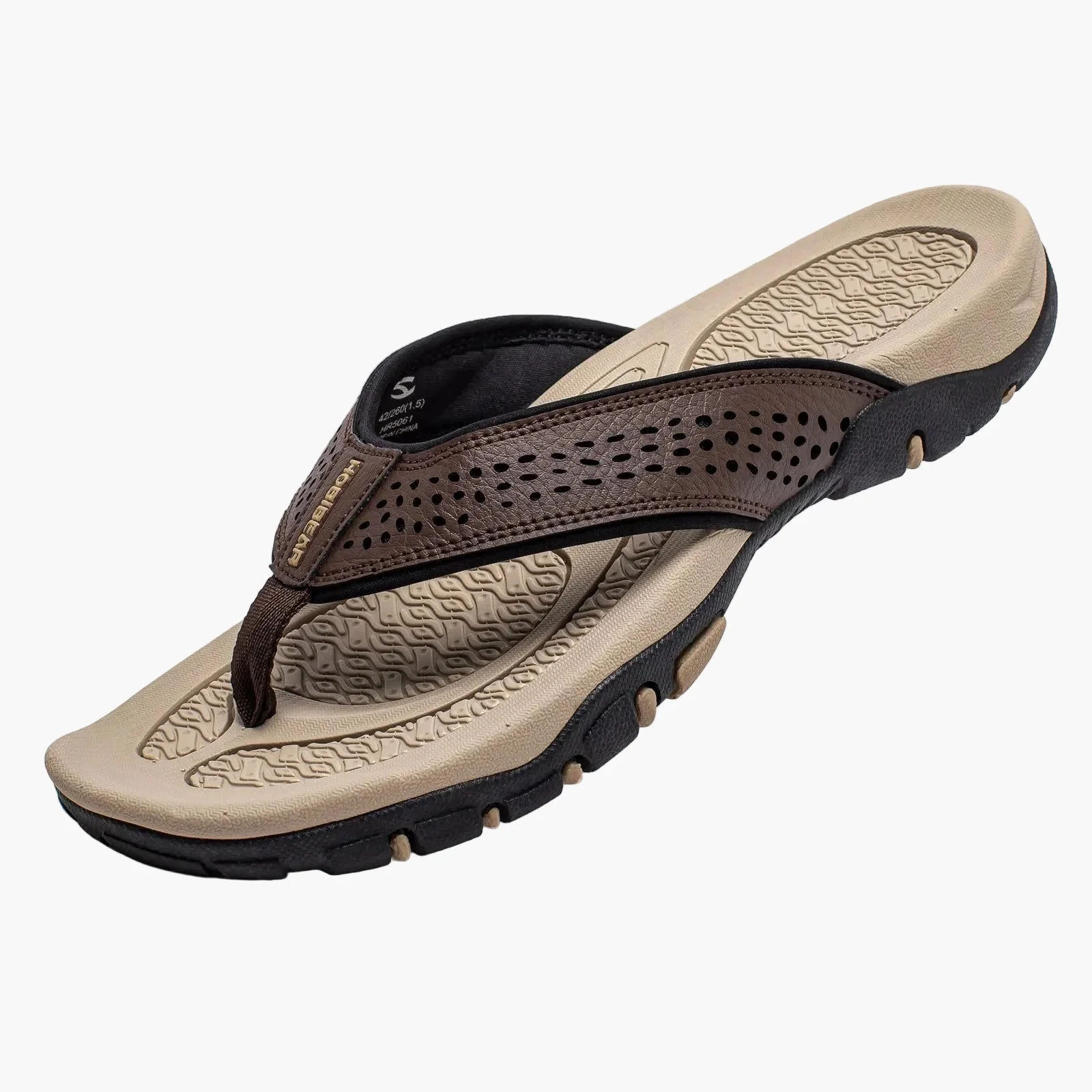 Tongs de sport homme avec soutien de la voûte plantaire – Sandales confort pour marche, plage et activités extérieures - Image 4