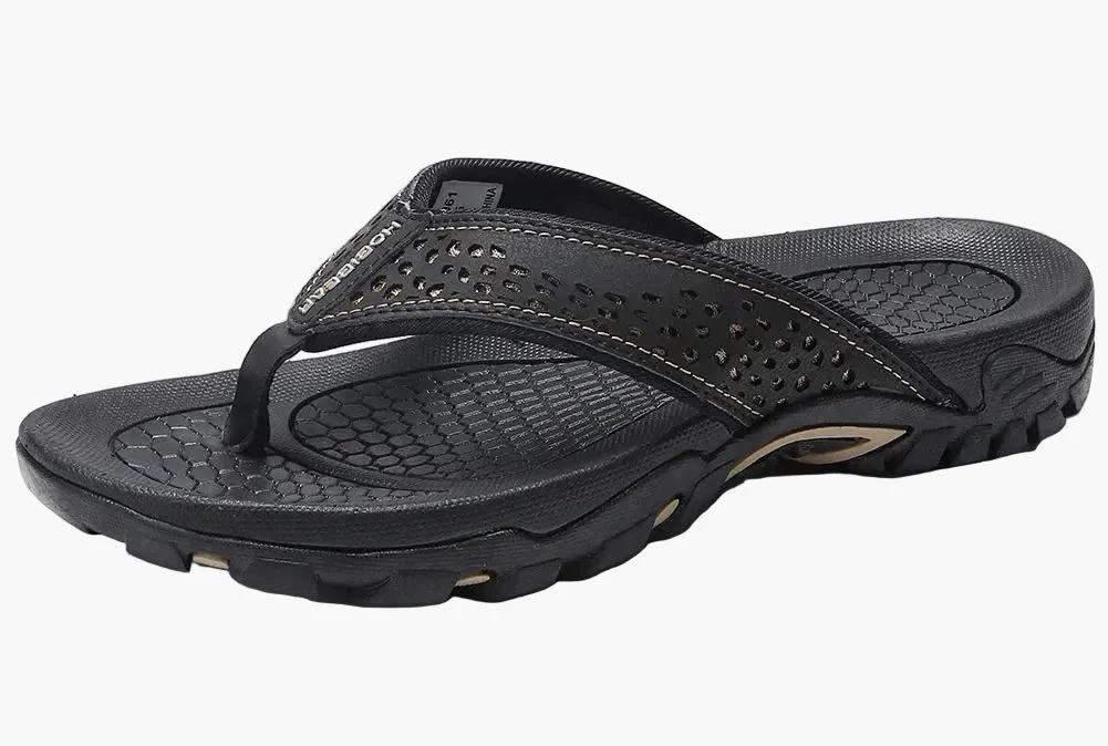 Tongs de sport homme avec soutien de la voûte plantaire – Sandales confort pour marche, plage et activités extérieures - Image 5