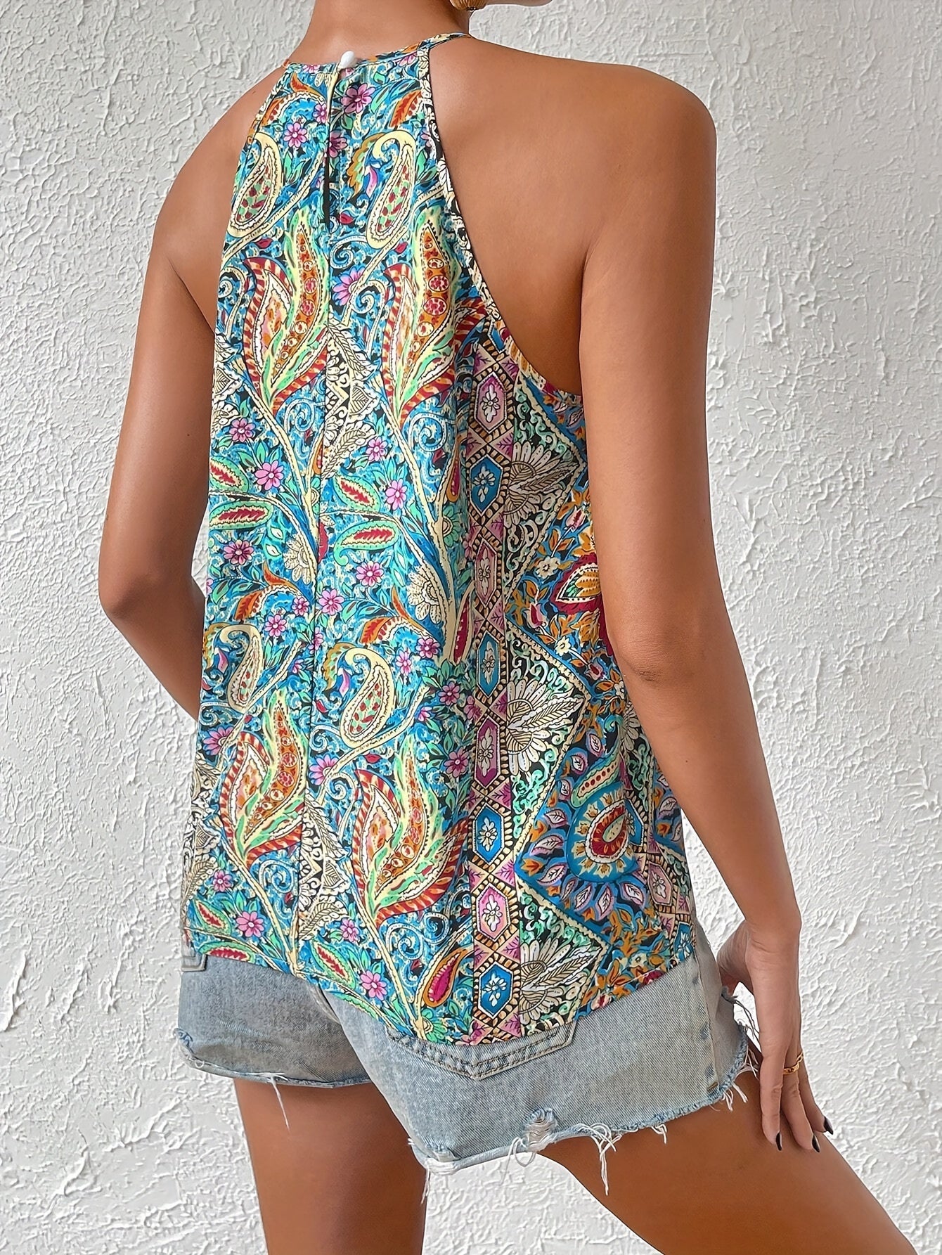 Top dos nu cache-cœur pour femme, style bohème chic, idéal été et vacances - Image 2