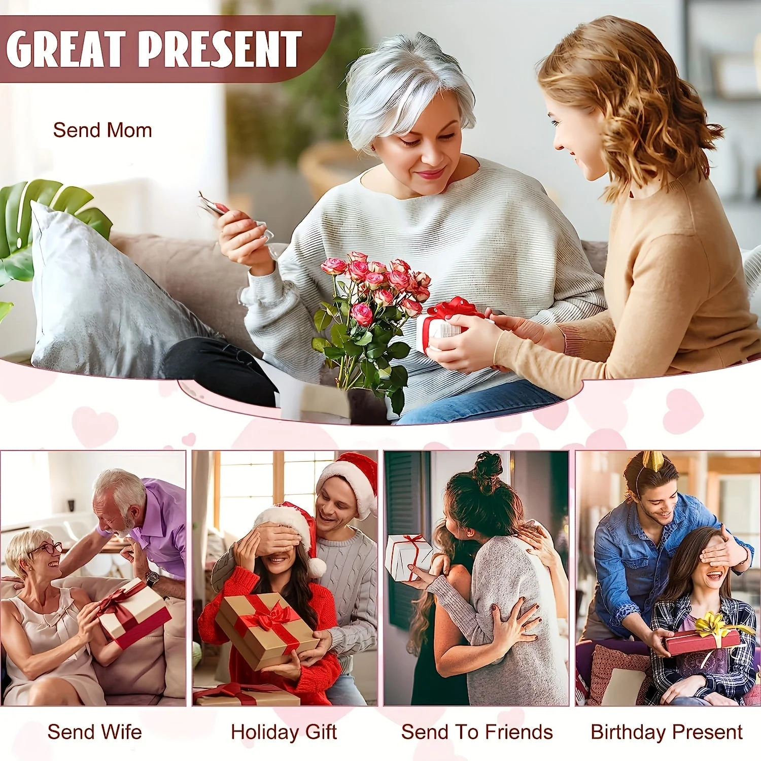Trousse Femme Style Moderne Cadeau Fête des Mères – Best Mom Ever avec Tournesol et Motifs Léopard - Image 8