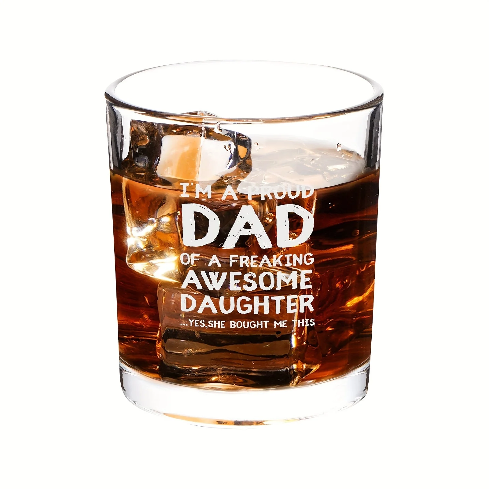 Verre à whisky pour homme – Cadeau humoristique pour papa, style classique, idéal fête des pères ou anniversaire - Image 2