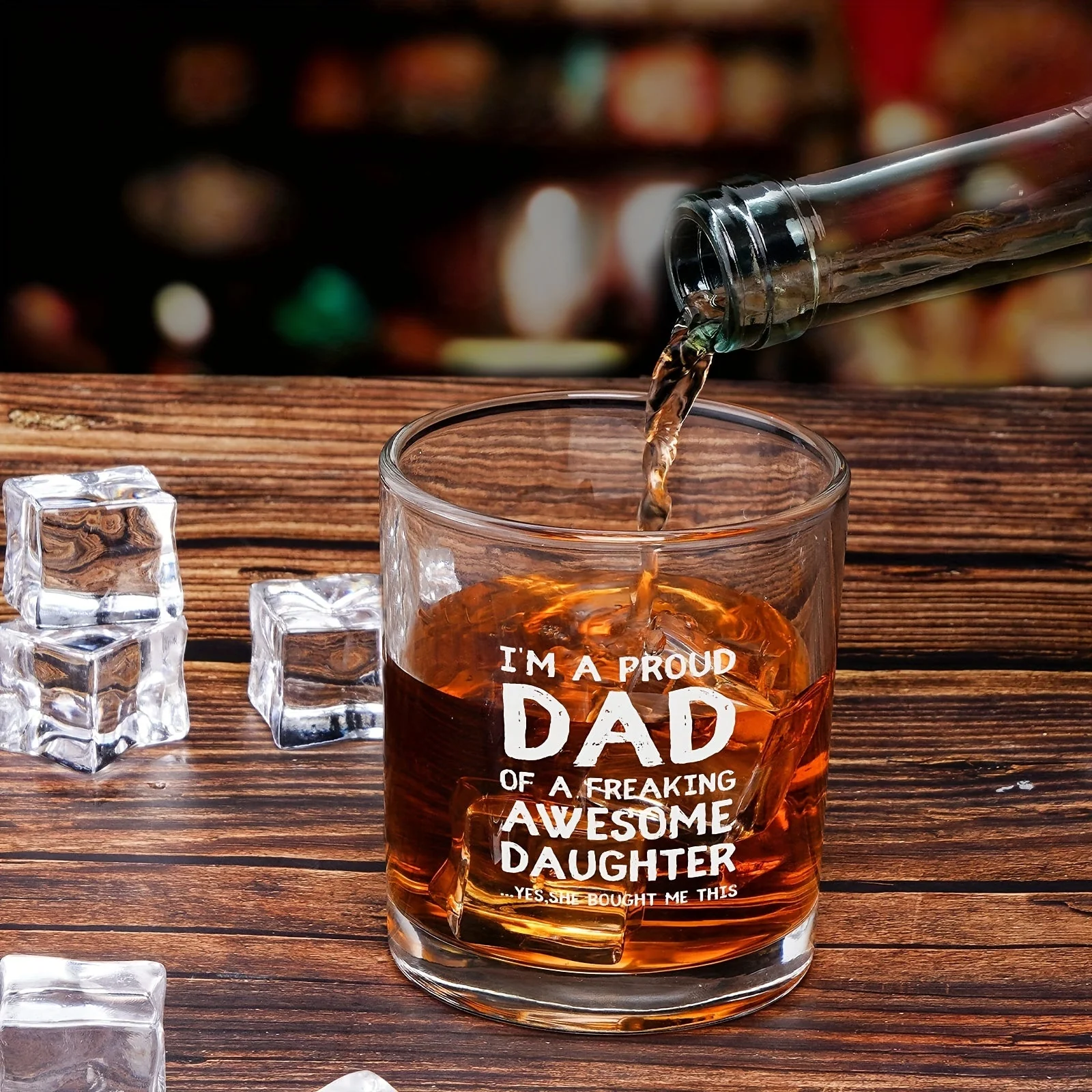 Verre à whisky pour homme – Cadeau humoristique pour papa, style classique, idéal fête des pères ou anniversaire - Image 4