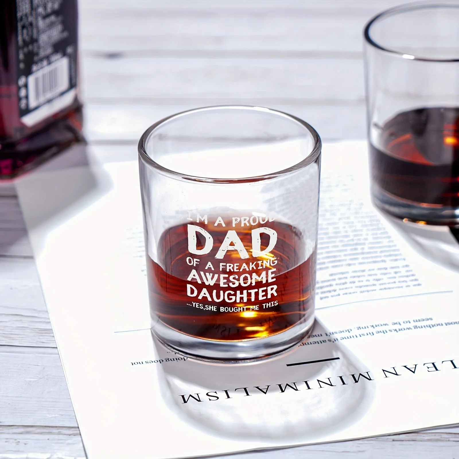 Verre à whisky pour homme – Cadeau humoristique pour papa, style classique, idéal fête des pères ou anniversaire - Image 5