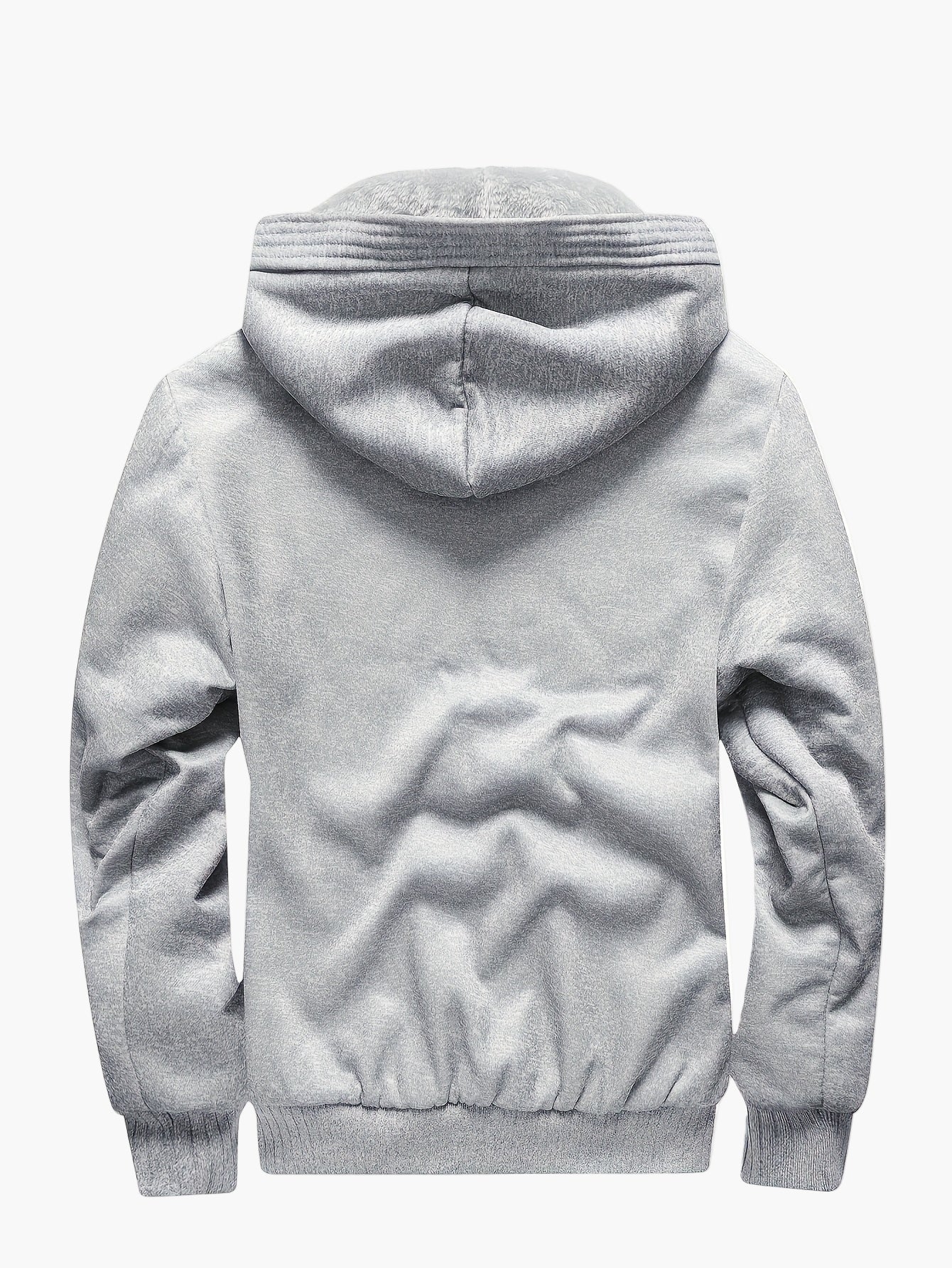 Veste à capuche chaude décontractée pour homme style hiver - Image 4