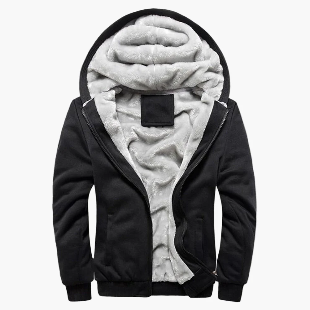 Veste à capuche chaude décontractée pour homme style hiver - Image 5