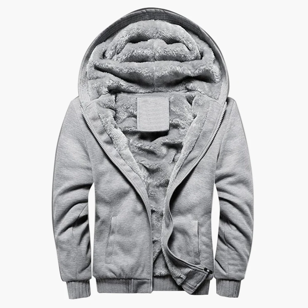 Veste à capuche chaude décontractée pour homme style hiver - Image 8