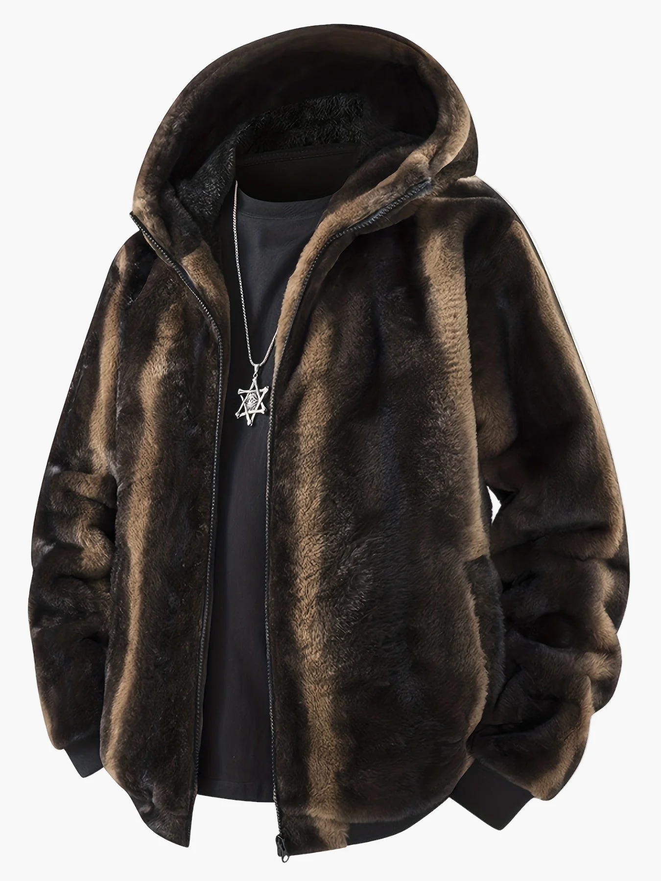 Veste à Capuche Homme Style Urbain Chaud pour l'Hiver - Image 10