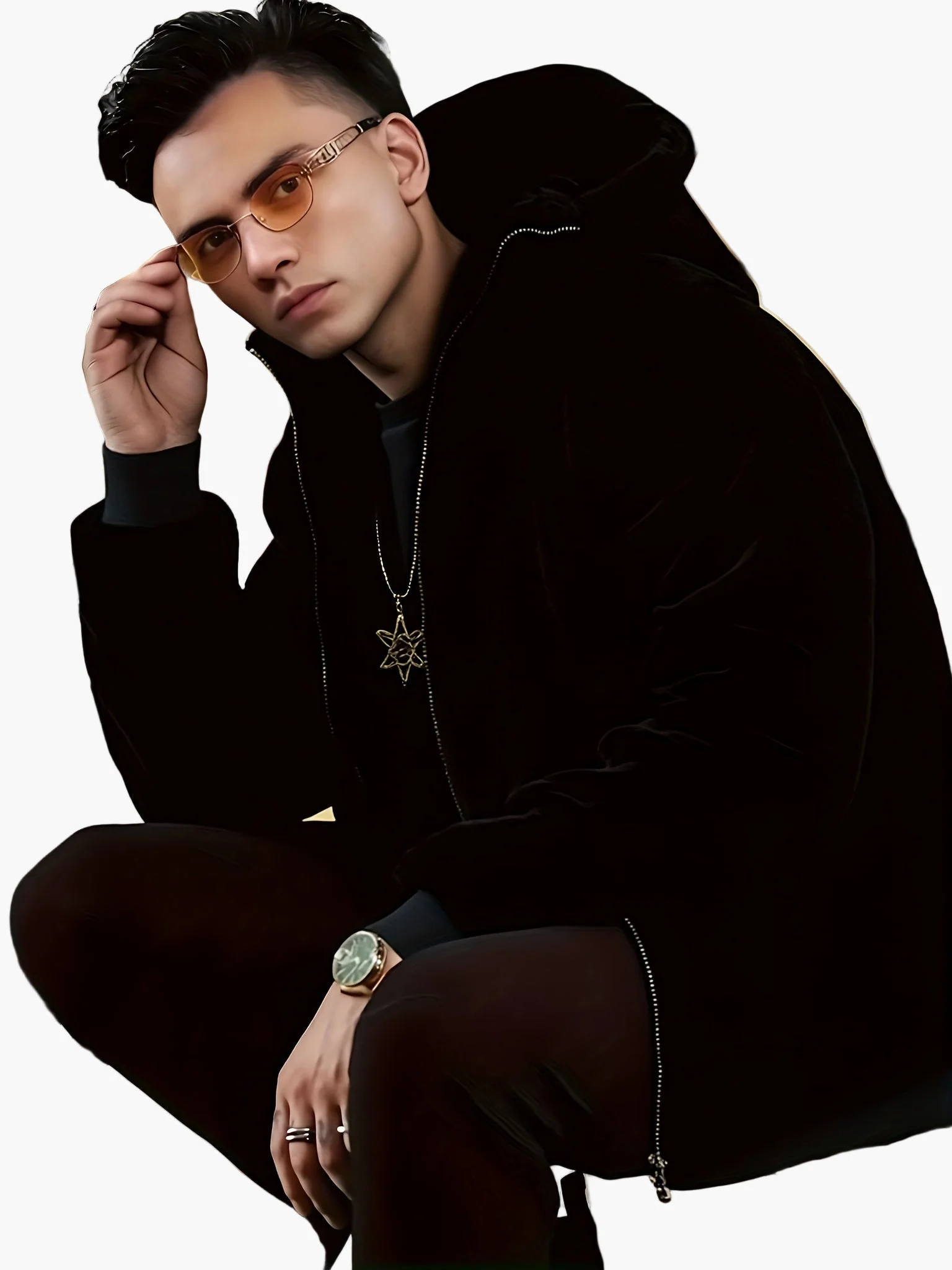 Veste à Capuche Homme Style Urbain Chaud pour l'Hiver - Image 6