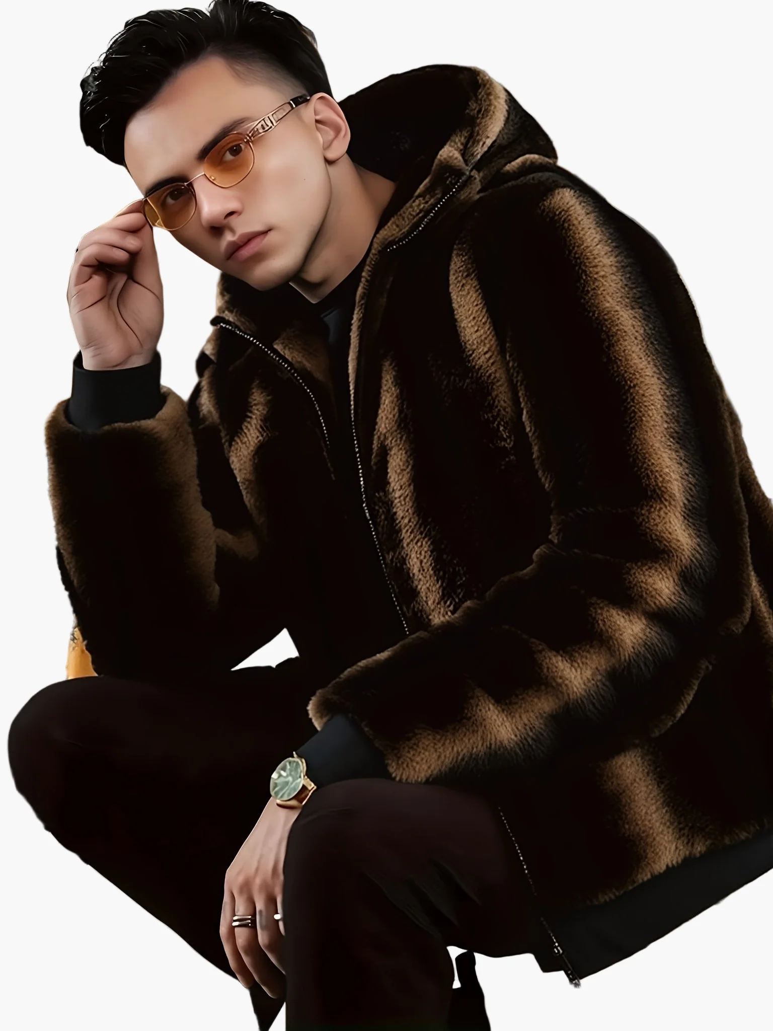 Veste à Capuche Homme Style Urbain Chaud pour l'Hiver - Image 7