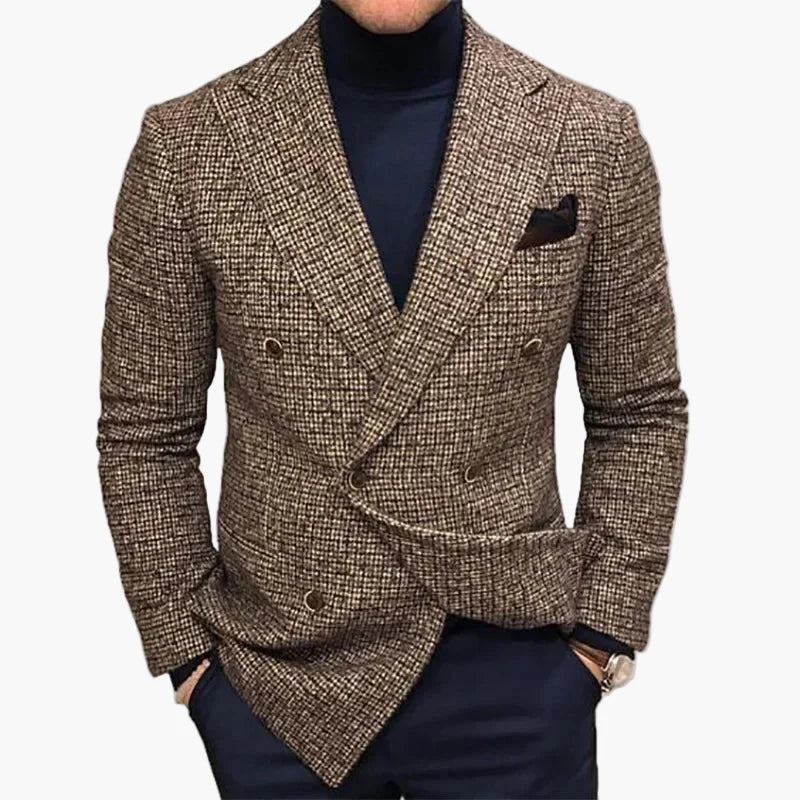Veste blazer croisée élégante pour homme style business et soirée - Image 2