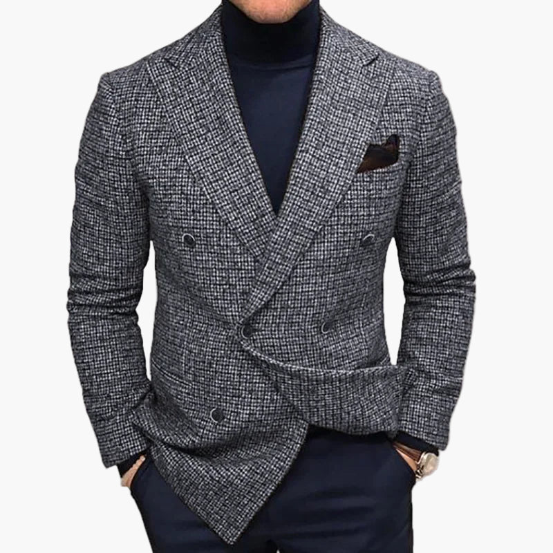 Veste blazer croisée élégante pour homme style business et soirée - Image 3