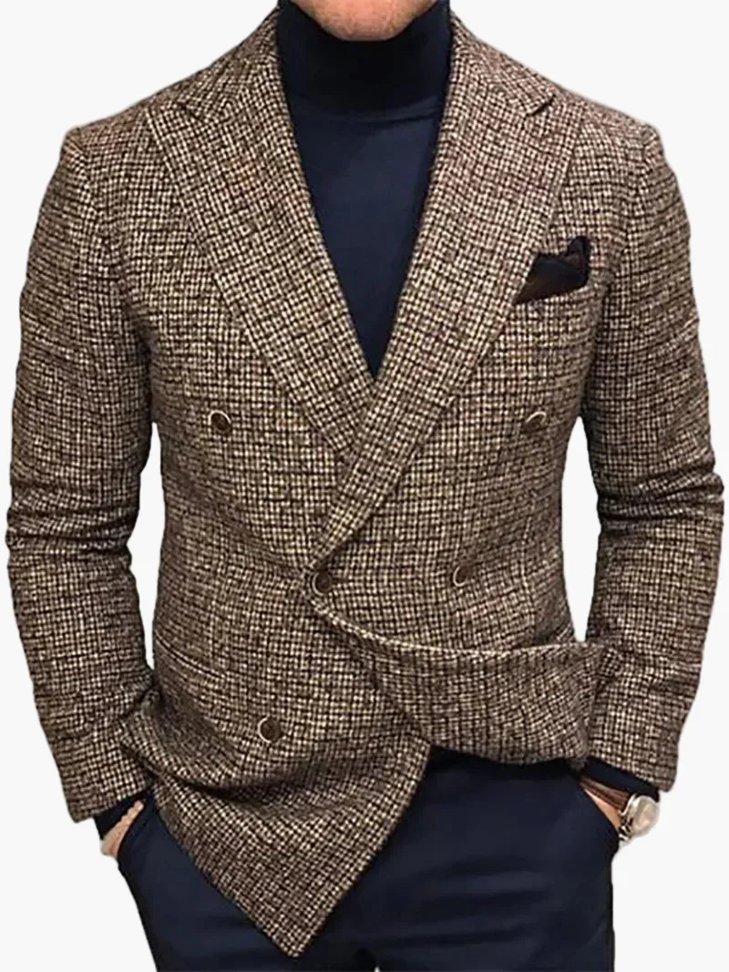 Veste blazer croisée élégante pour homme style business et soirée - Image 4
