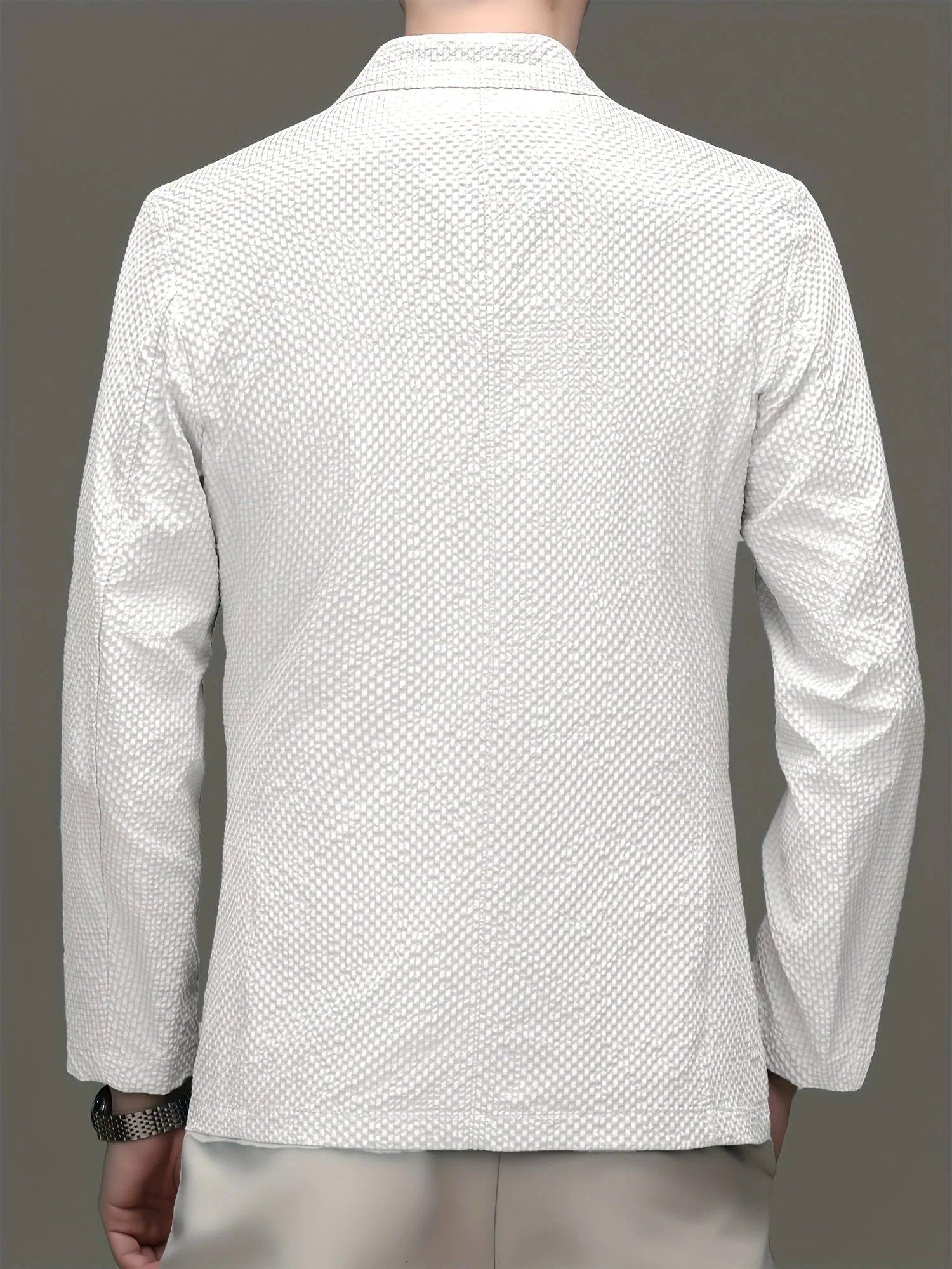 Veste blazer décontractée pour homme - Style élégant printemps/été - Image 2