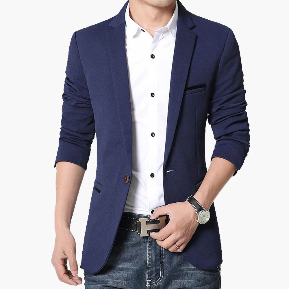 Veste blazer décontractée pour homme – Style moderne et élégant pour affaires ou loisirs - Image 4
