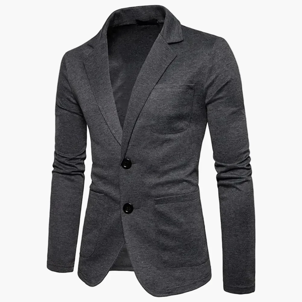 Veste blazer décontractée homme style moderne pour affaires ou loisirs - Image 2