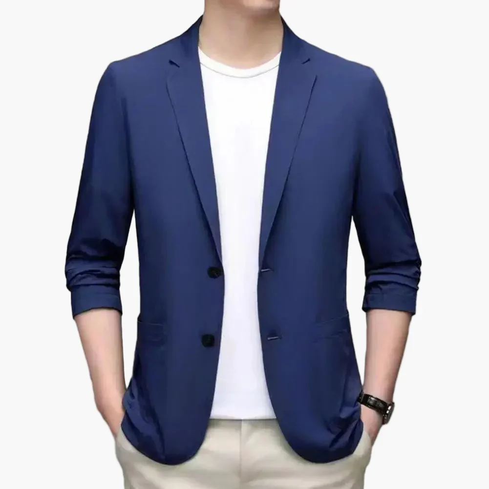 Veste Blazer Décontractée Homme Style Moderne pour Travail et Sorties - Image 2