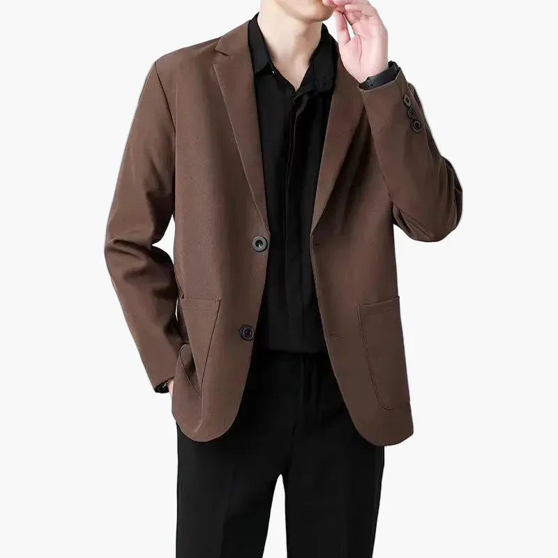 Veste blazer décontractée pour homme style urbain élégante - Image 2
