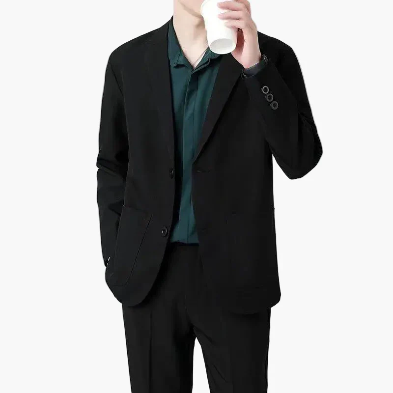 Veste blazer décontractée pour homme style urbain élégante - Image 3