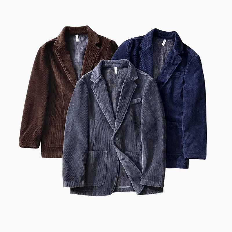 Veste blazer décontractée homme style vintage pour automne et hiver - Image 5