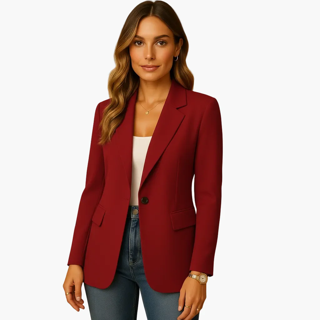 Veste Blazer Femme Élégant Coupe Ajustée Style Polyvalent Bureau & Casual - Image 3