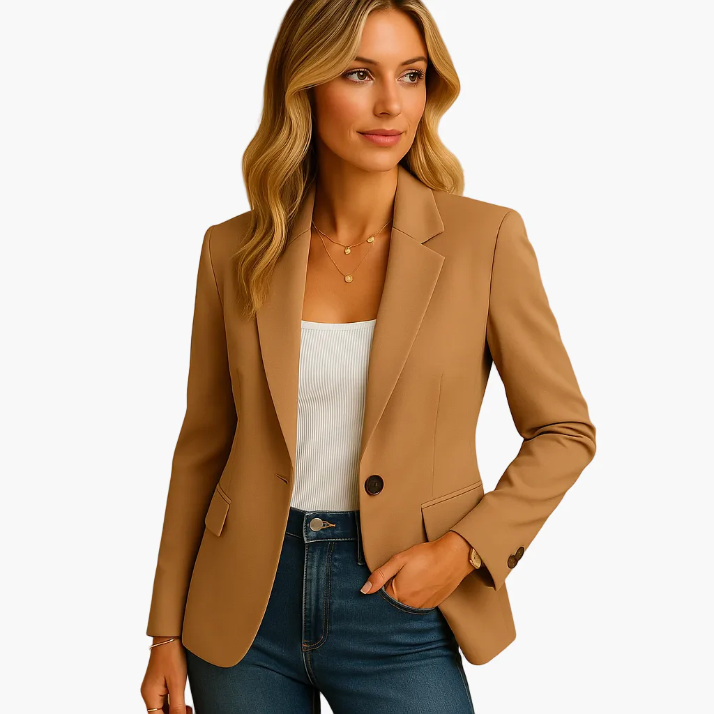 Veste Blazer Femme Élégant Coupe Ajustée Style Polyvalent Bureau & Casual - Image 4