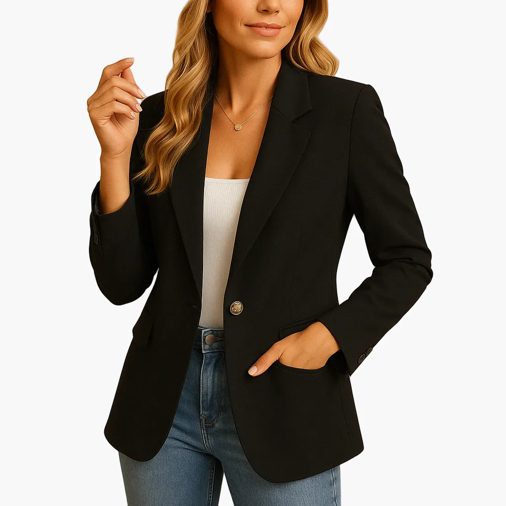 Veste Blazer Femme Élégant Coupe Ajustée Style Polyvalent Bureau & Casual - Image 7