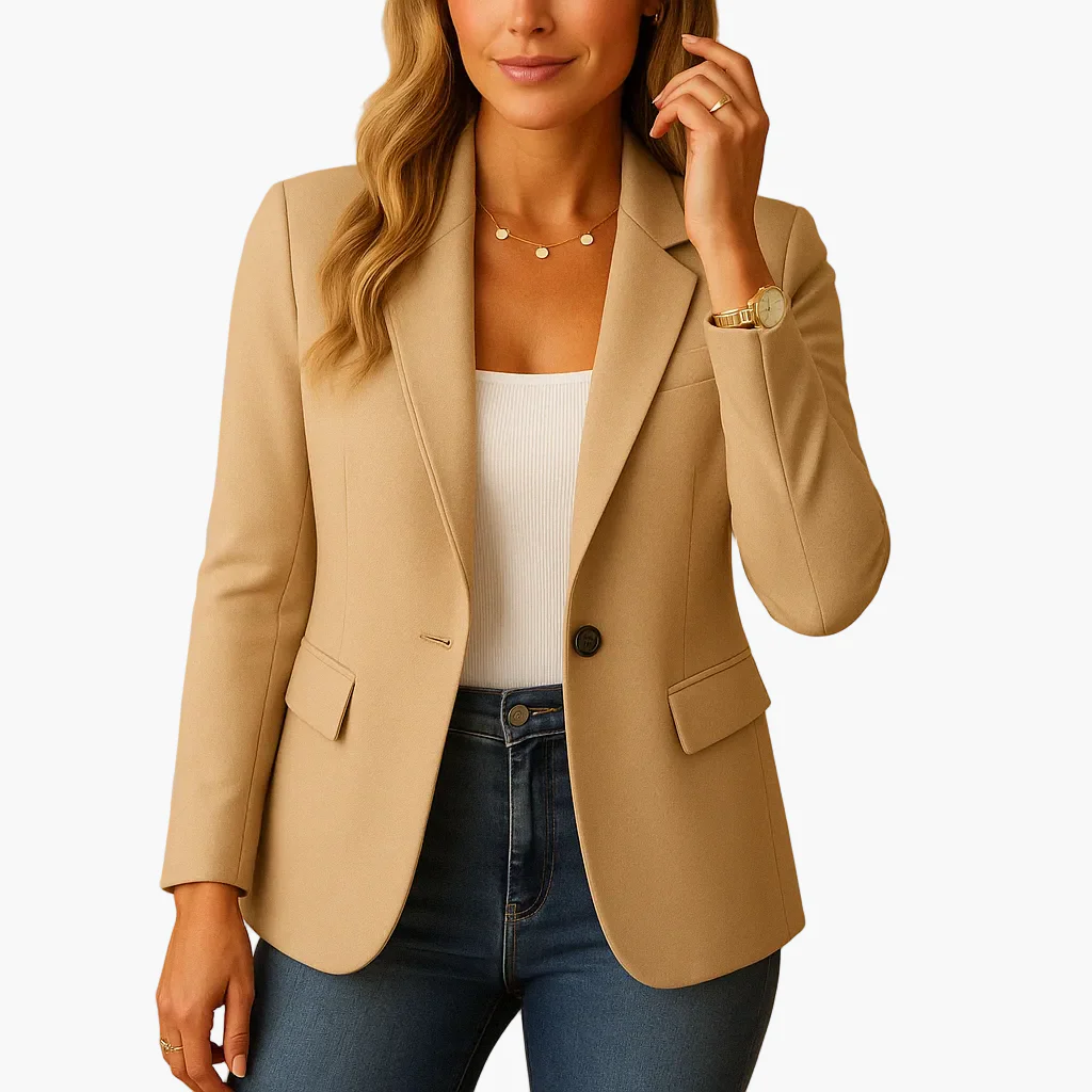Veste Blazer Femme Élégant Coupe Ajustée Style Polyvalent Bureau & Casual - Image 8
