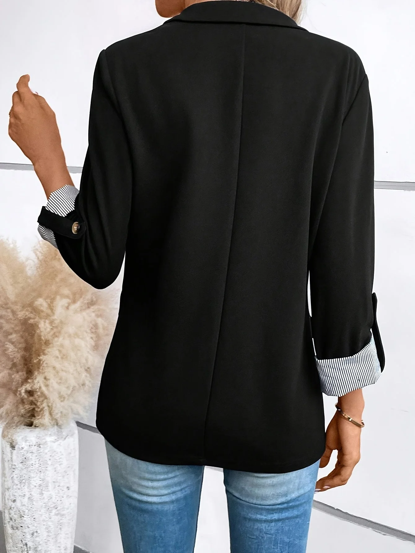 Veste Blazer Femme Élégant Style Professionnel Polyvalent - Image 5