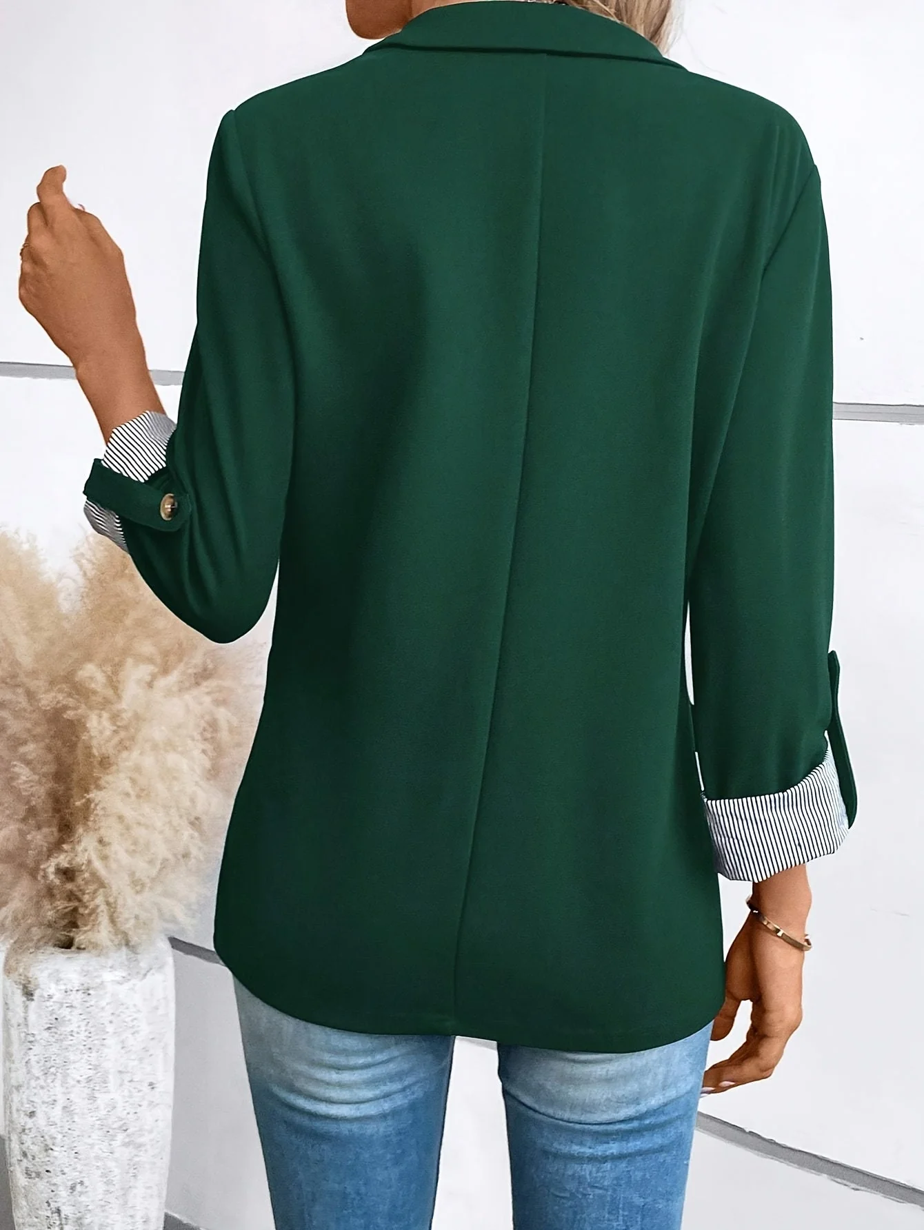 Veste Blazer Femme Élégant Style Professionnel Polyvalent - Image 6