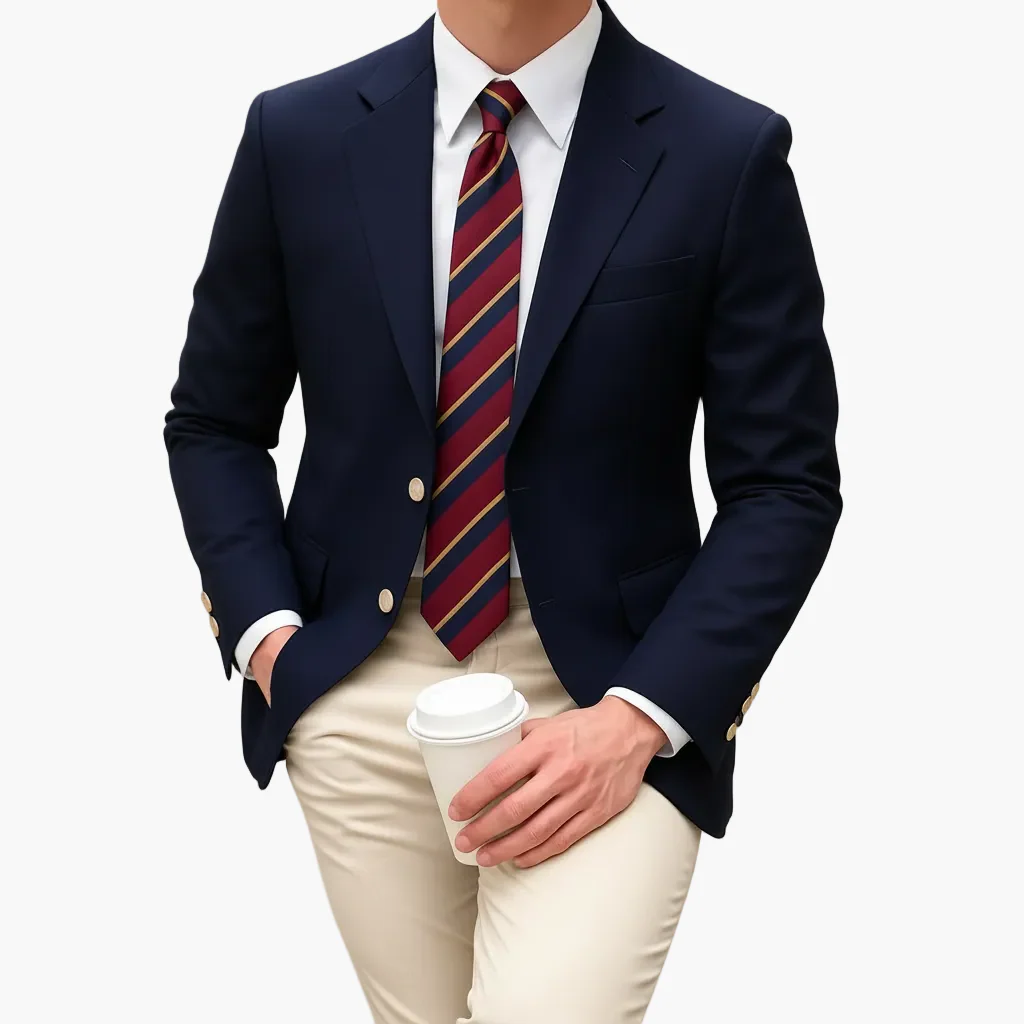 Veste Blazer Homme Élégant Coupe Classique pour Affaires et Occasions Formelles - Image 2
