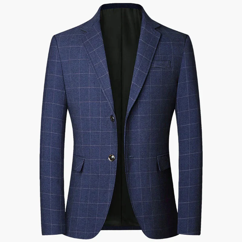 Veste Blazer Homme Élégant Style Carreaux Pour Affaires et Occasions Formelles - Image 4
