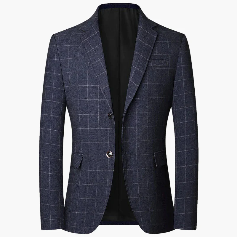 Veste Blazer Homme Élégant Style Carreaux Pour Affaires et Occasions Formelles - Image 6
