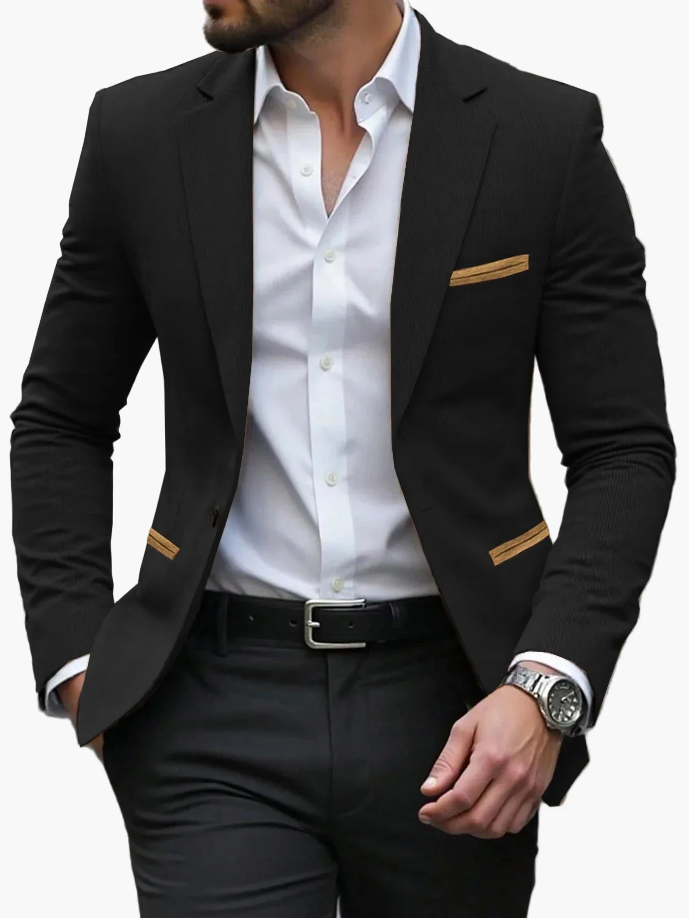 Veste Blazer Homme Élégant Style Moderne pour Affaires et Occasions Spéciales - Image 7