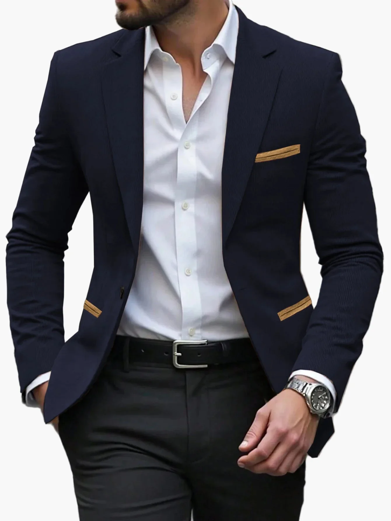 Veste Blazer Homme Élégant Style Moderne pour Affaires et Occasions Spéciales - Image 8