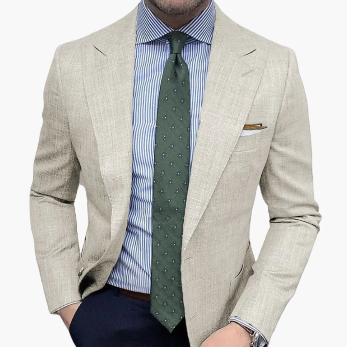 Veste blazer homme élégante style business et smart casual pour toutes occasions - Image 3