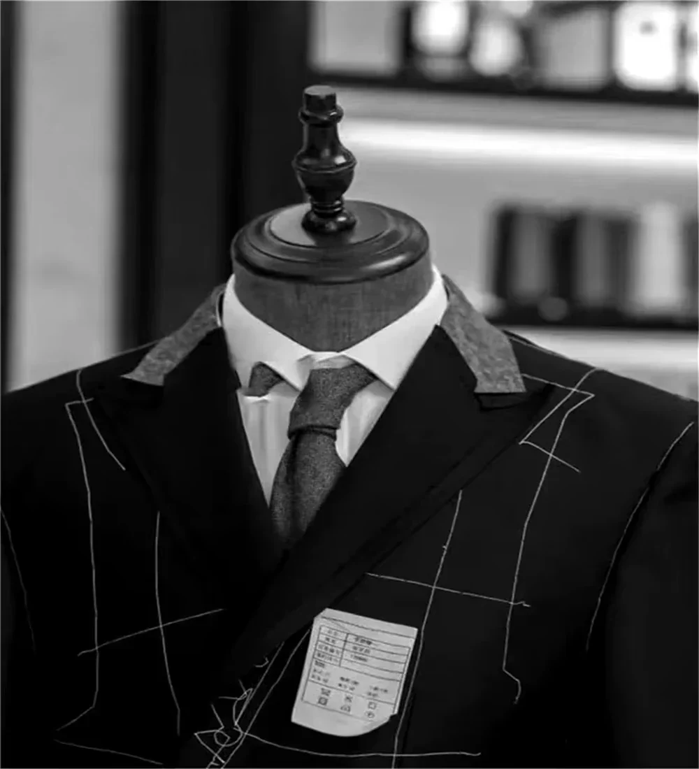 Veste blazer homme élégante style chevron – Idéale pour affaires et occasions formelles - Image 5