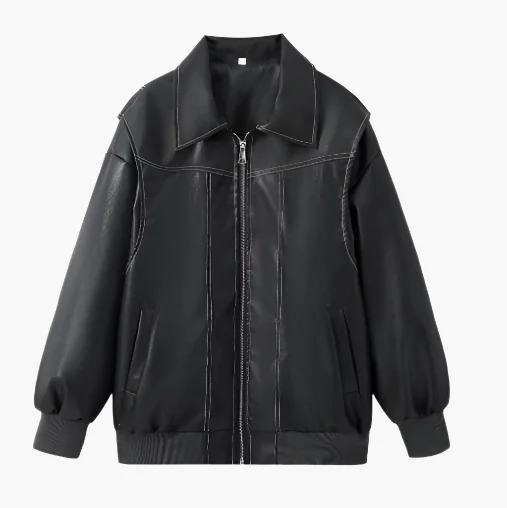 Veste bomber oversize streetwear pour femme – Style urbain décontracté - Image 10